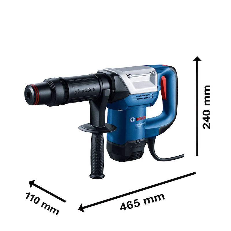Martillo demoledor Bosch GSH 500 1100W 4 cinceles y maletín