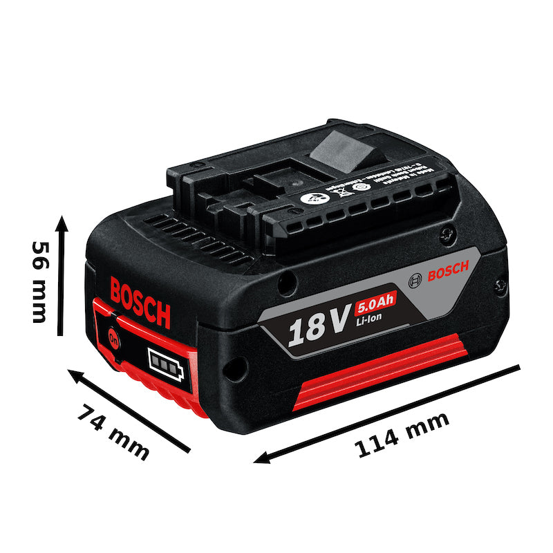 Batería de iones de litio 18V Bosch GBA 18V 5,0 Ah