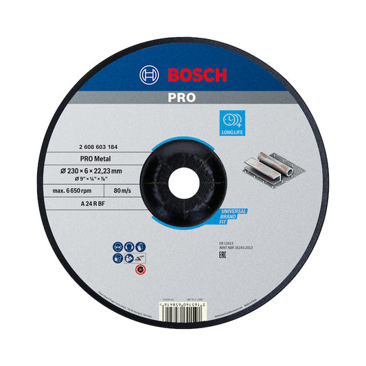 DISCO DE DESBASTE 230x6mm Standard for Metal BOSCH