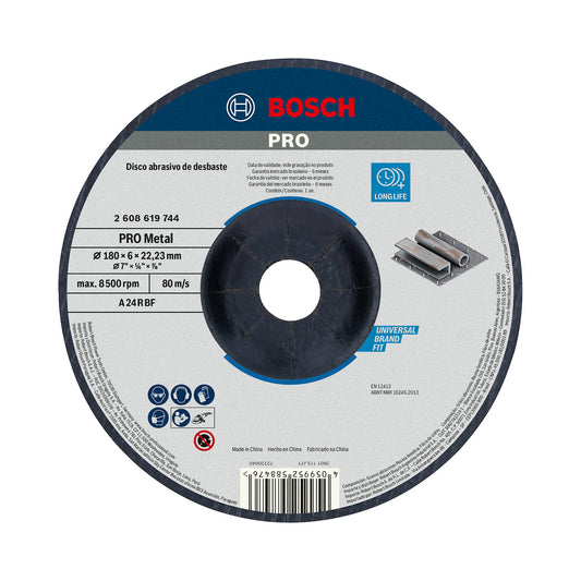 DISCO DE DESBASTE 180x6mm Standard for Metal BOSCH