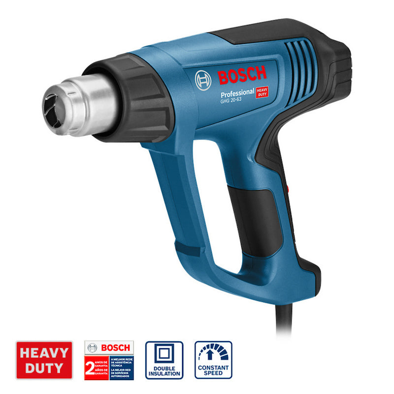 Pistola de calor Bosch GHG 20-63 1600W 220V con 5 boquillas