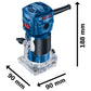 FRESADORA DE MANO GKF 550 550W BOSCH