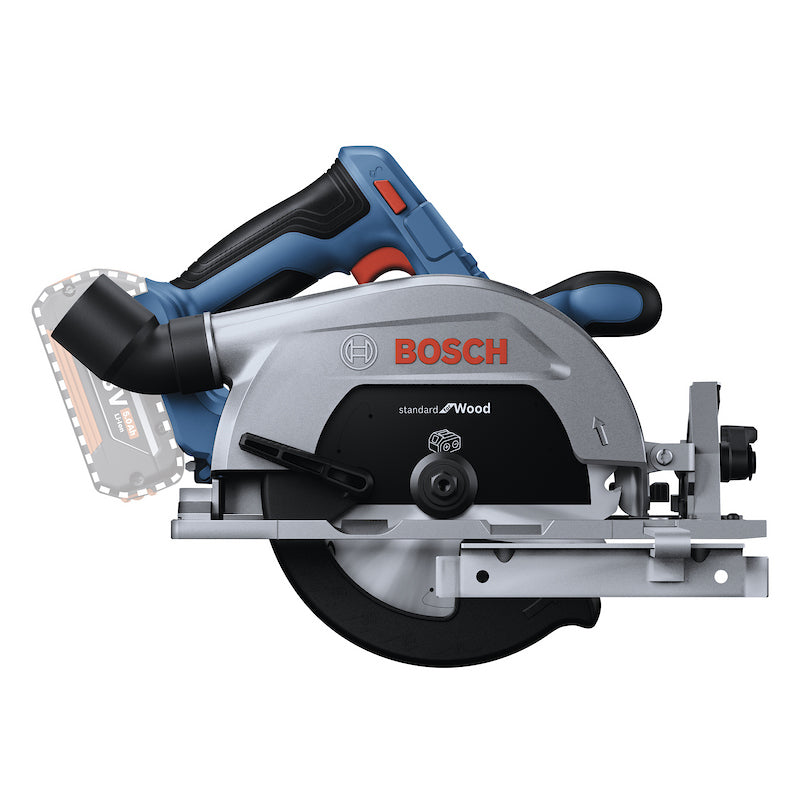 SIERRA CIRCULAR INALAMBRICA 6,5" GKS 185-LI BARETOOL (SIN BATERIA NI CARGADOR) BOSCH