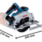 SIERRA CIRCULAR INALAMBRICA 6,5" GKS 185-LI BARETOOL (SIN BATERIA NI CARGADOR) BOSCH
