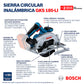 SIERRA CIRCULAR INALAMBRICA 6,5" GKS 185-LI BARETOOL (SIN BATERIA NI CARGADOR) BOSCH
