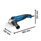Esmeril angular de 5" Bosch GWS 18-125 PL 1800W 220V