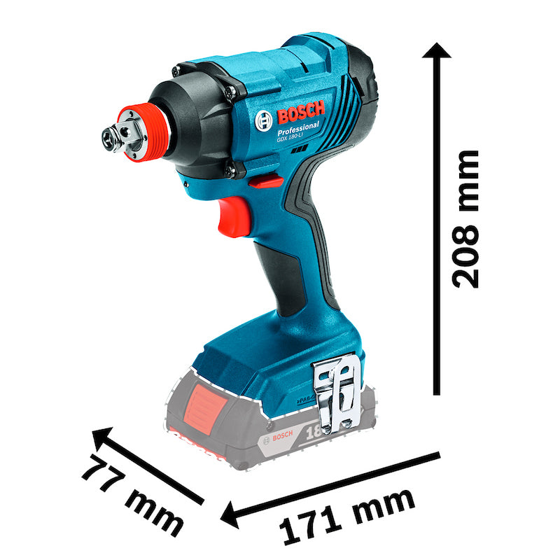 Atornillador de impacto inalámbrico Bosch GDX 180-LI 18V SB