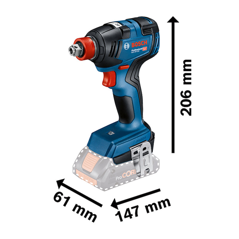Combo Taladro percutor+Llave impacto Bosch 2 bat y maletín