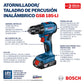 Taladro percutor atornillador inalambrico Bosch 18V GSB 185-LI 18V 2 baterías y maletín