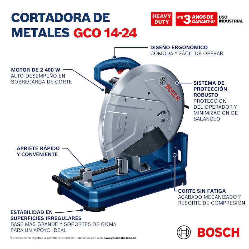 TRONZADORA GCO 14-24  2.400W BOSCH