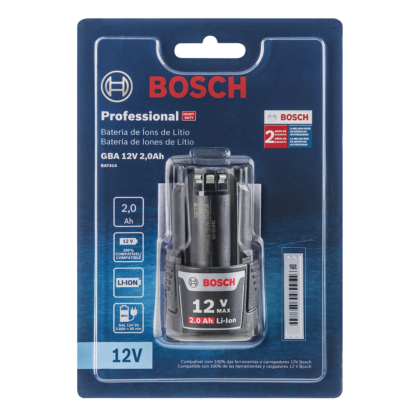BATERIA GBA 12V 2.0AH BOSCH BOSCH