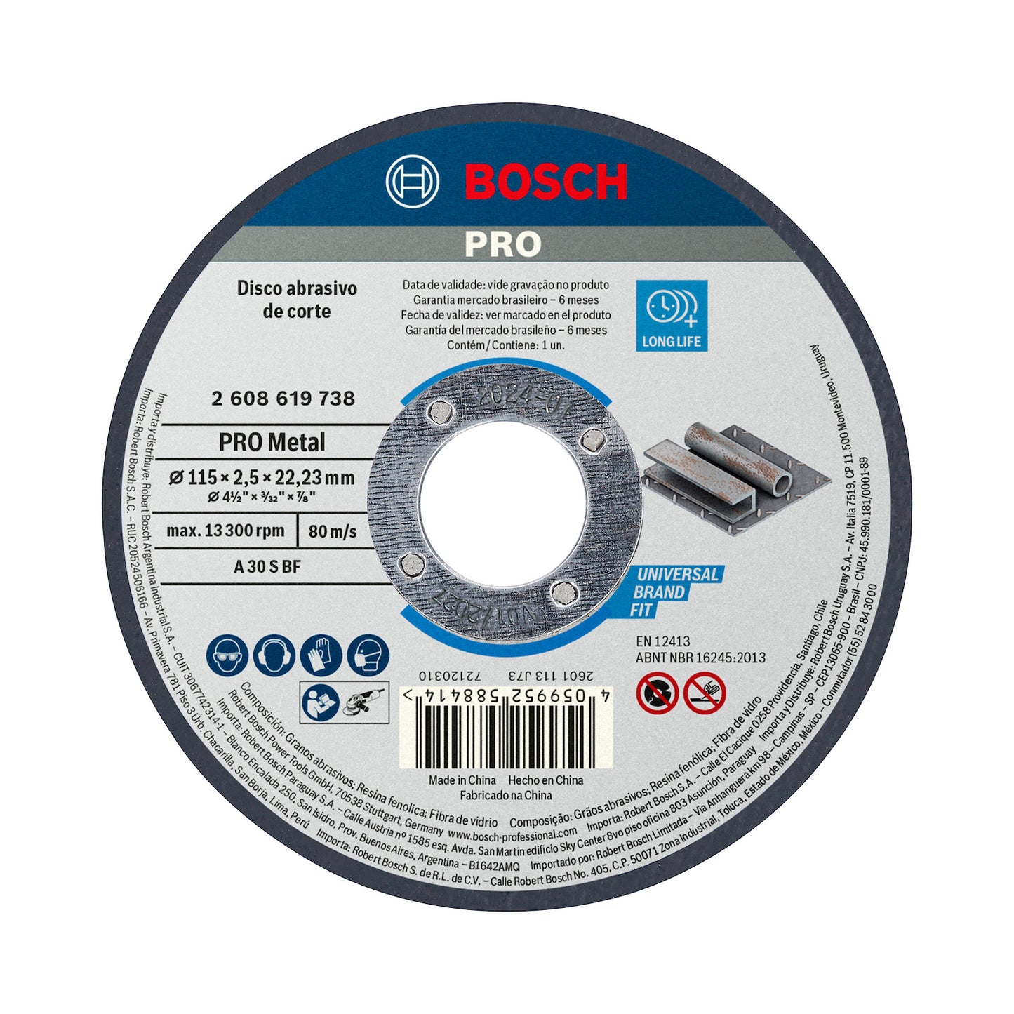 Disco de Corte 115x2,5mm Standard for Metal BOSCH