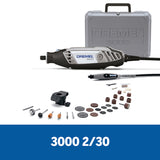 Dremel 3000 Herramienta Multipropósito Con 2 Adaptadores y 30 Accesorios + Maletín