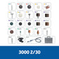 Dremel 3000 Herramienta Multipropósito Con 2 Adaptadores y 30 Accesorios + Maletín