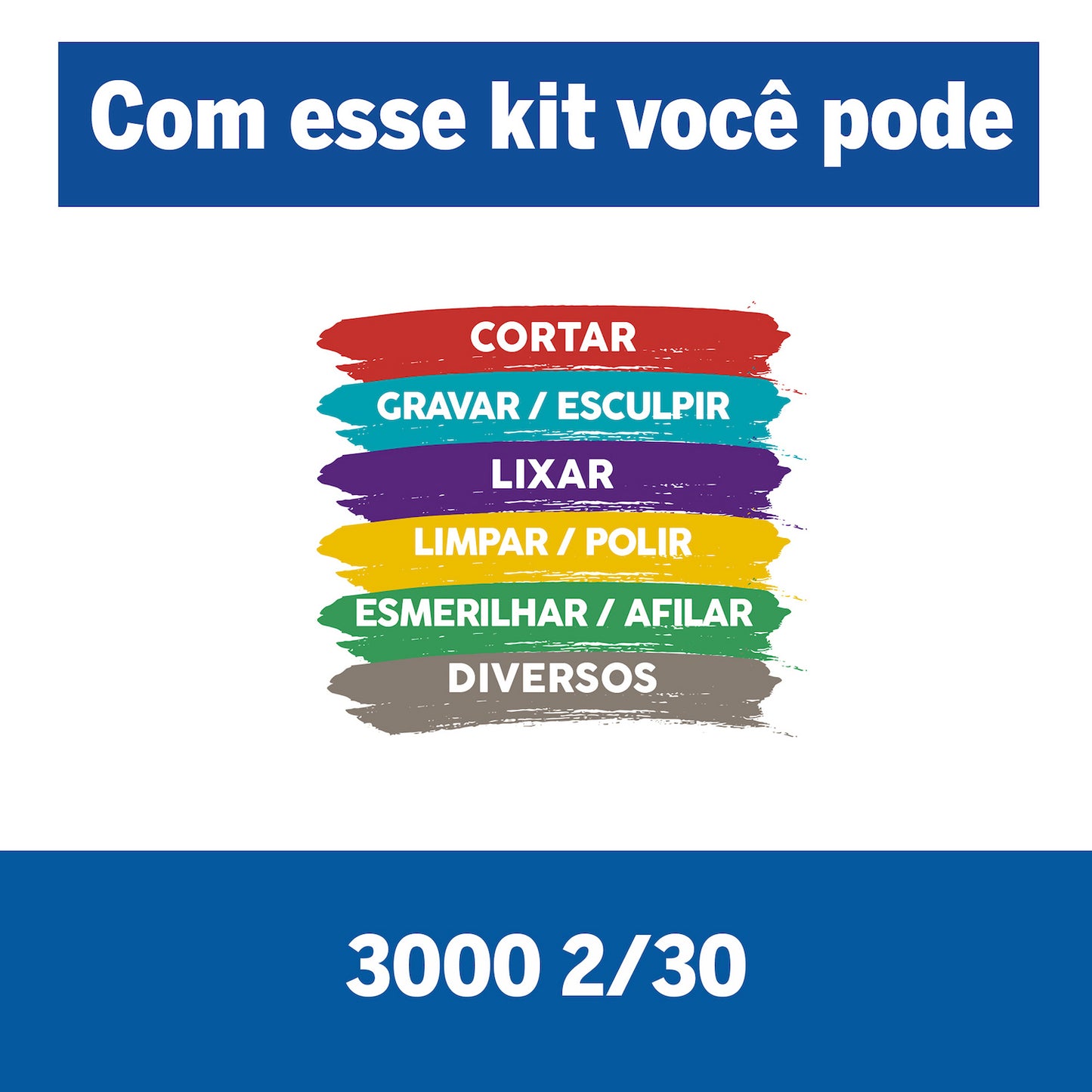 Dremel 3000 Herramienta Multipropósito Con 2 Adaptadores y 30 Accesorios + Maletín