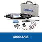 Dremel 4000 Herramienta Multipropósito Con 3 Adaptadores y 36 Accesorios + Maletín