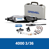 Dremel 4000 Herramienta Multipropósito Con 3 Adaptadores y 36 Accesorios + Maletín