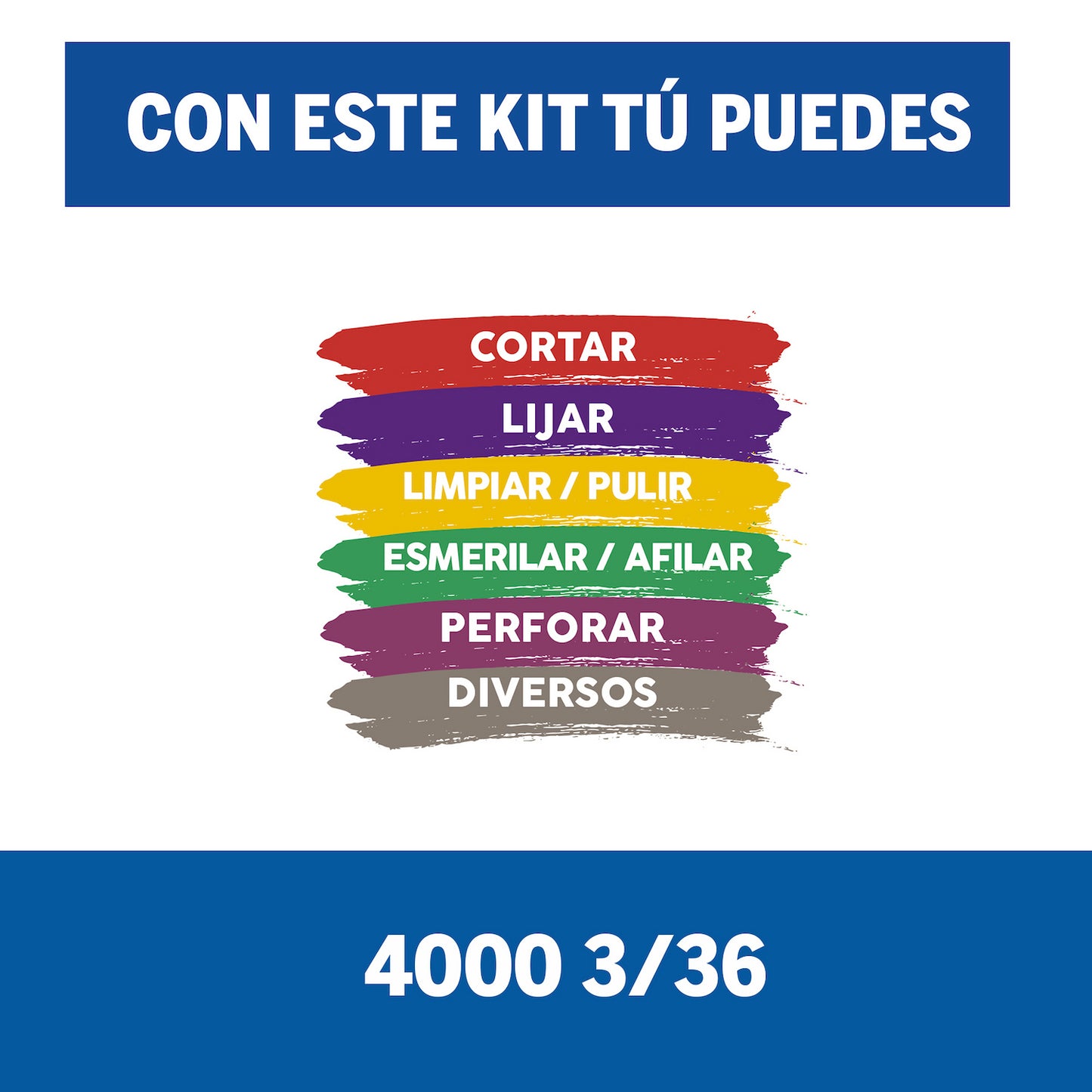 Dremel 4000 Herramienta Multipropósito Con 3 Adaptadores y 36 Accesorios + Maletín